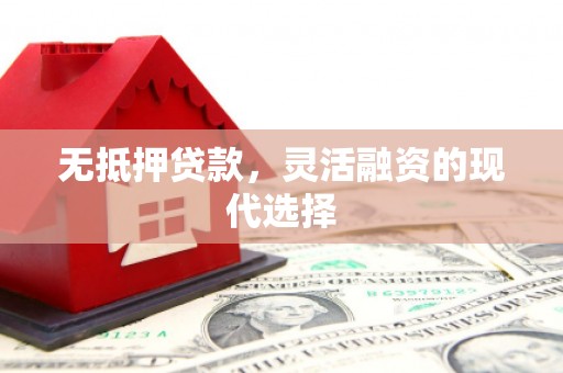 固原无抵押贷款，灵活融资的现代选择