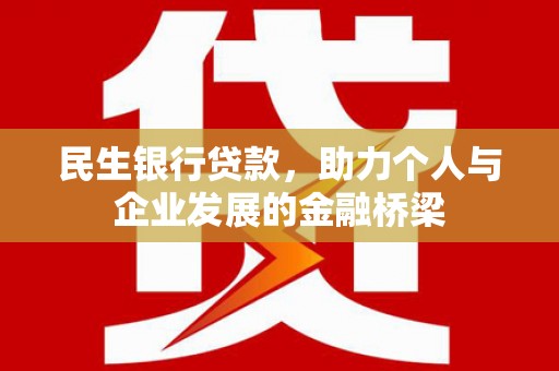 固原民生银行贷款，助力个人与企业发展的金融桥梁