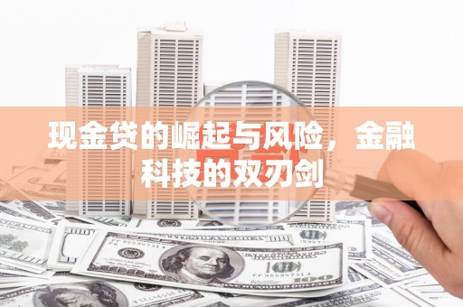 固原现金贷的崛起与风险，金融科技的双刃剑