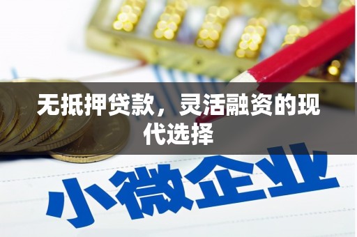 固原无抵押贷款，灵活融资的现代选择