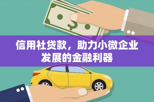 固原信用社贷款，助力小微企业发展的金融利器