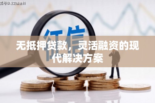 固原无抵押贷款，灵活融资的现代解决方案